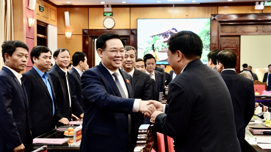 Chủ tịch Quốc hội Vương Đình Huệ làm việc với Tỉnh ủy tỉnh Thái Bình