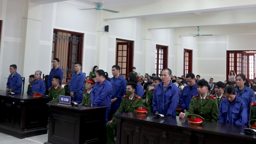 9 án tử hình trong vụ mua bán hơn 105kg ma túy ở Nghệ An