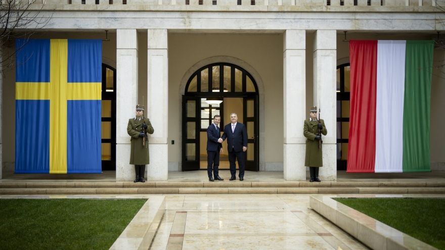 Thủ tướng Kristersson gặp người đồng cấp Hungary trước cuộc bỏ phiếu để gia nhập