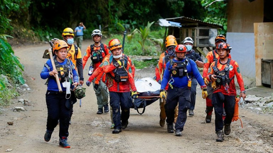 Lở đất ở Philippines khiến ít nhất 11 người thiệt mạng, 110 người mất tích