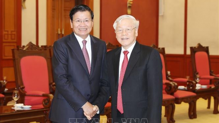 Tổng Bí thư: Vun đắp và tăng cường quan hệ đoàn kết đặc biệt Việt Nam - Lào