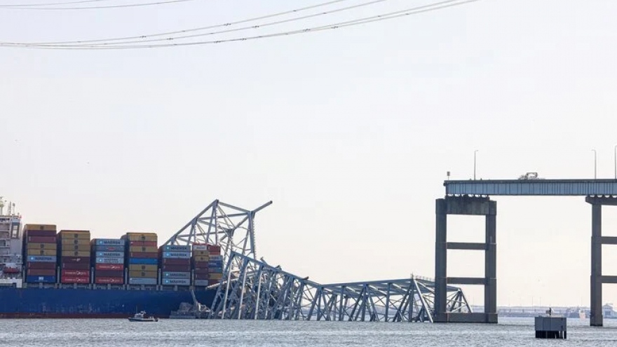 Mỹ bắt đầu tháo dỡ cầu Francis Scott Key bị sập tại Baltimore