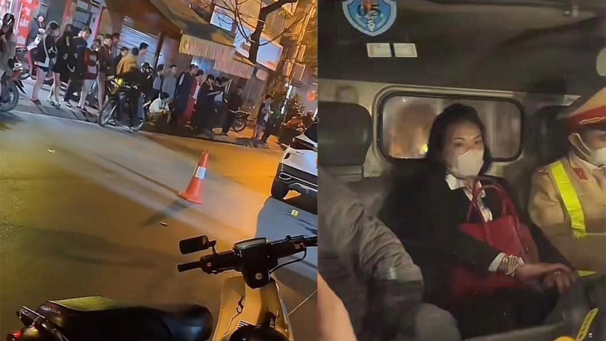 Nữ tài xế say xỉn tự nhận là cháu lãnh đạo sau khi va chạm với xe máy