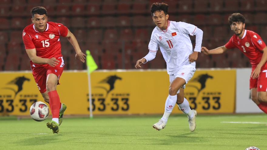 Bỏ lỡ nhiều cơ hội, U23 Việt Nam bị U23 Tajikistan cầm hòa
