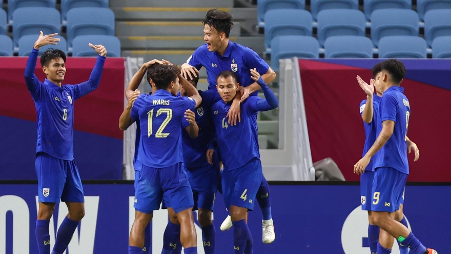 Bảng xếp hạng U23 châu Á 2024 mới nhất: U23 Thái Lan sánh vai cùng ĐKVĐ