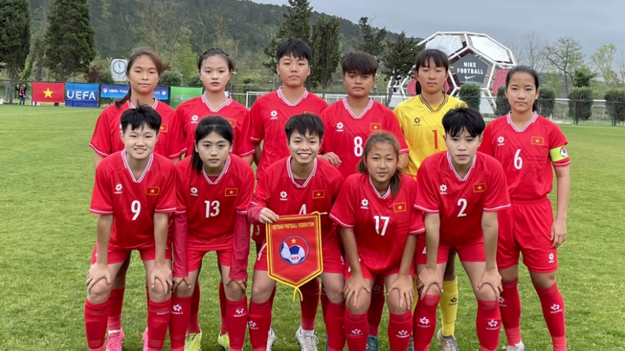 U16 nữ Việt Nam thắng trận đấu cuối cùng tại giải giao hữu quốc tế của UEFA
