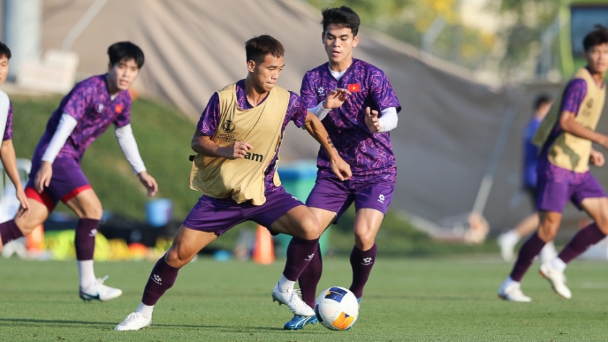 Dàn tuyển thủ U23 Việt Nam tràn đầy tự tin trước khi đối đầu U23 Malaysia