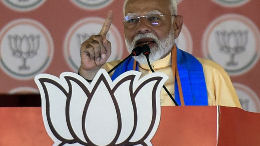 Thủ tướng Ấn Độ Narendra Modi hoàn tất chiến dịch vận động tranh cử