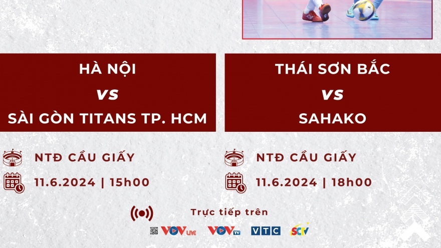 Xem trực tiếp Hà Nội vs Sài Gòn Titans - Giải Futsal HDBank VĐQG 2024