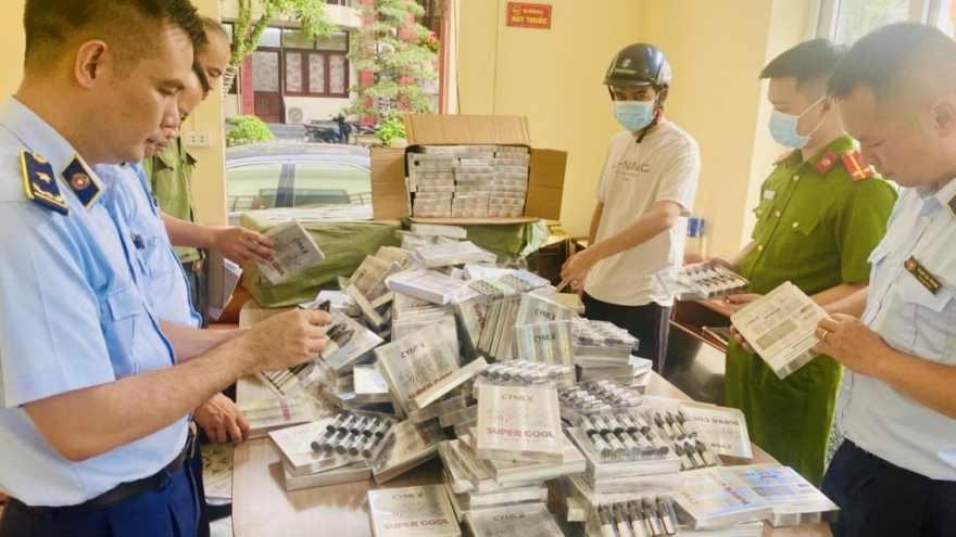 Thu giữ hơn 5.000 sản phẩm thuốc lá điện tử tại Móng Cái