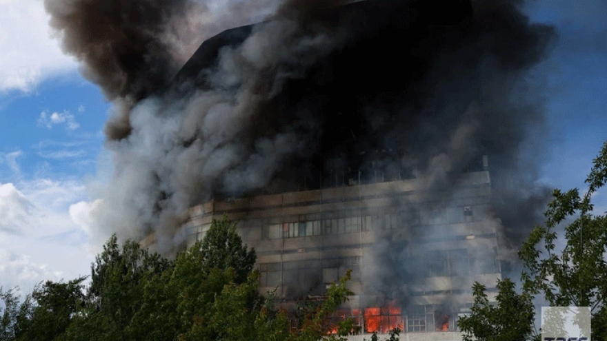 Cháy tòa nhà cao 8 tầng ở Nga, ít nhất 8 người thiệt mạng