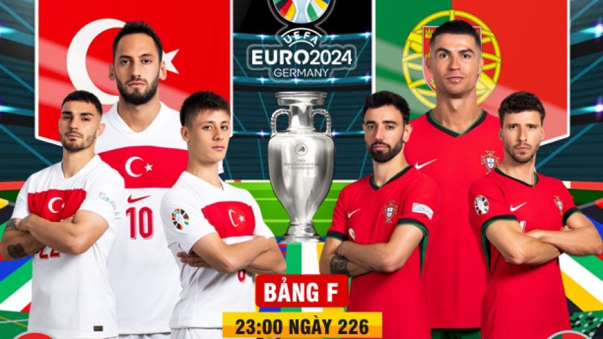 Xem trực tiếp Thổ Nhĩ Kỳ vs Bồ Đào Nha bảng F tại EURO 2024 ở đâu?