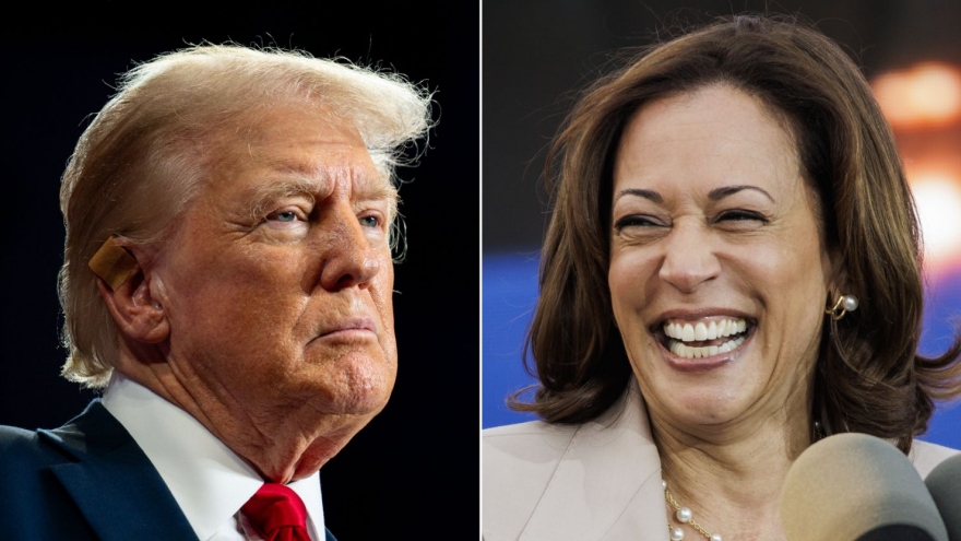 Bà Kamala Harris gửi lời thách thức tới đối thủ Donald Trump