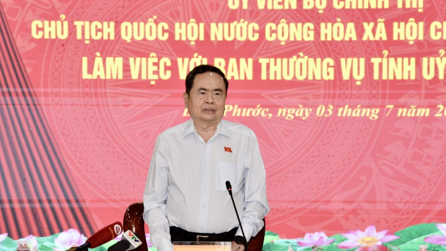 Chủ tịch Quốc hội làm việc với Ban Thường vụ tỉnh ủy Bình Phước