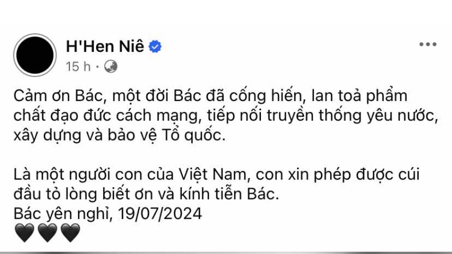 Nghệ sĩ Việt bày tỏ lòng tiếc thương Tổng Bí thư Nguyễn Phú Trọng