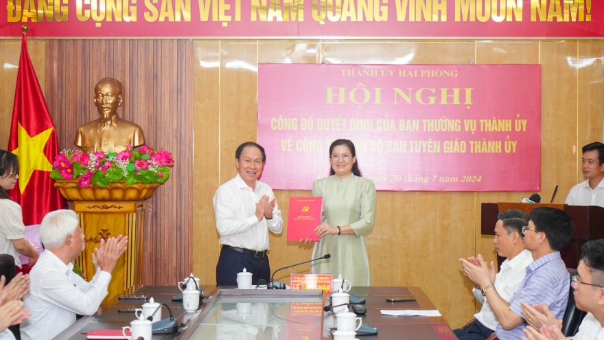 Bí thư Thành đoàn giữ chức Phó Ban Tuyên giáo Thành uỷ Hải Phòng