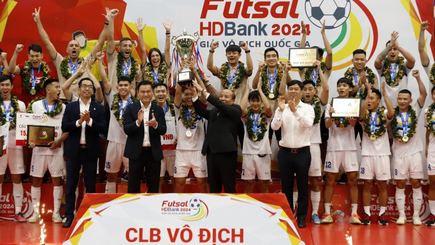 Thái Sơn Nam thâu tóm mọi danh hiệu giải Futsal HDBank Vô địch Quốc gia 2024