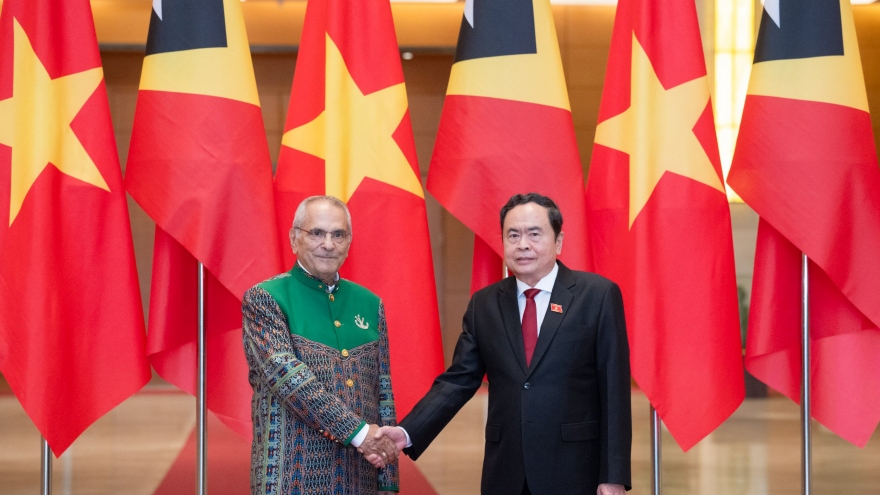 Chủ tịch Quốc hội Trần Thanh Mẫn hội kiến Tổng thống Timor-Leste