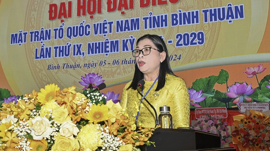 Bà Bố Thị Xuân Linh tiếp tục làm Chủ tịch MTTQ Việt Nam tỉnh Bình Thuận