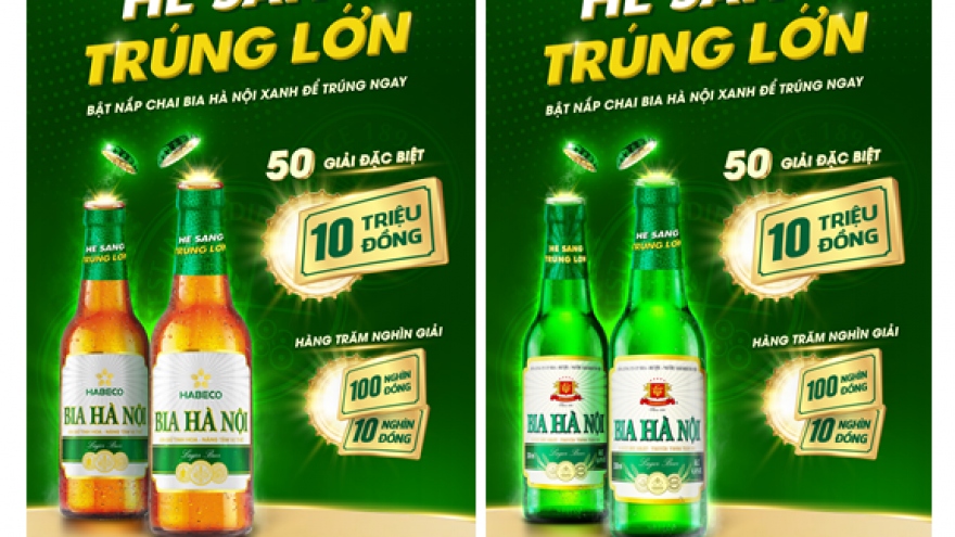 Bật nắp bia Hà Nội chai xanh, trúng ngay 10 triệu tiền mặt