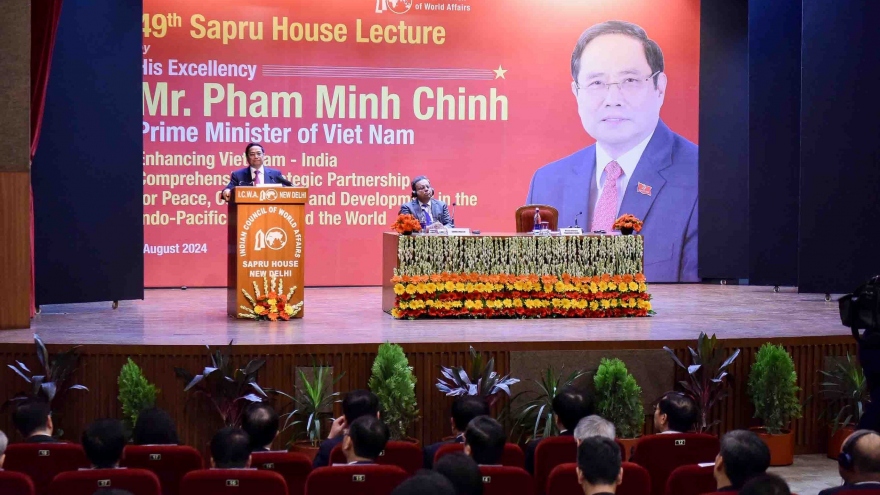 Thủ tướng Phạm Minh Chính phát biểu tại Hội đồng các Vấn đề Thế giới của Ấn Độ