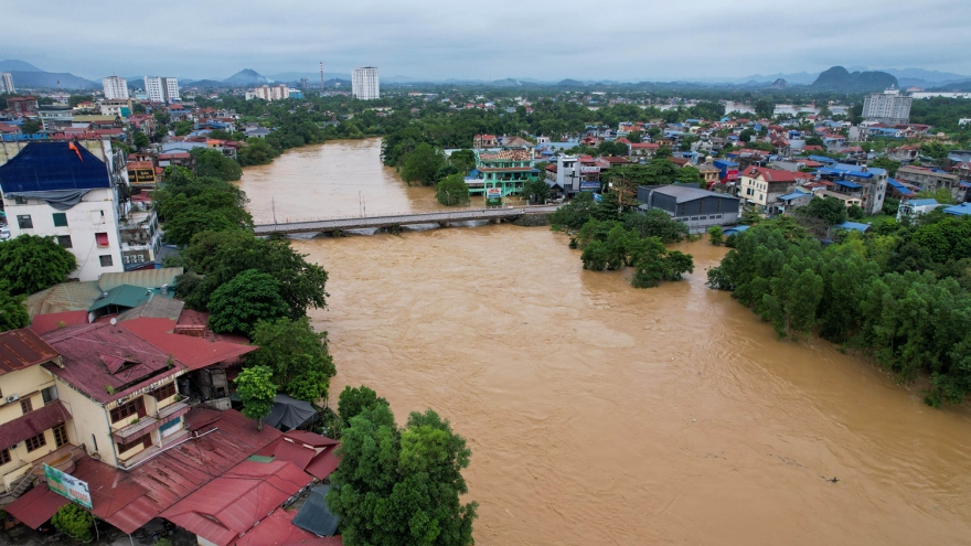 Lũ trên sông Thao, sông Lô vẫn đang lên