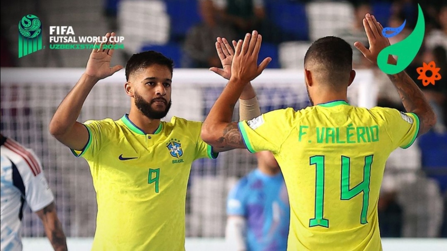 Kết quả và lịch thi đấu futsal World Cup 25/9: Brazil thị uy sức mạnh