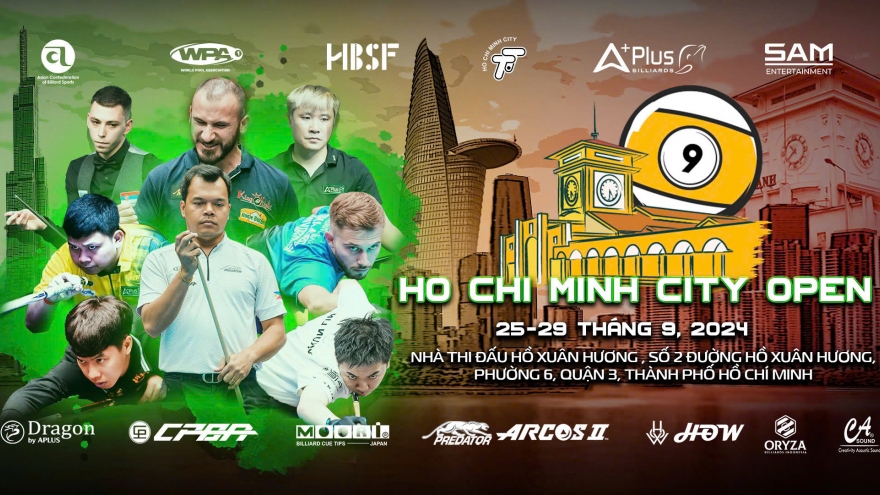 Dàn sao Billiards Pool thế giới chính thức “đổ bộ” Ho Chi Minh City Open 2024