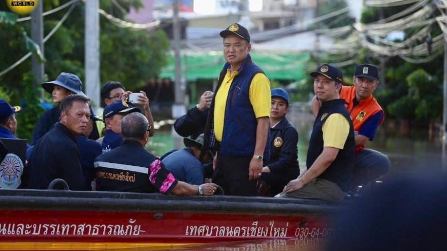 Lũ lụt diễn biến nghiêm trọng ở Chiang Mai và nhiều tỉnh, thành Thái Lan