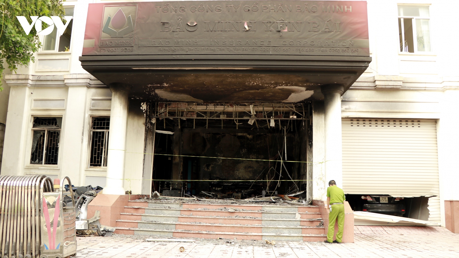 Cháy trụ sở Công ty Bảo Minh Yên Bái, nhiều giấy tờ quan trọng bị thiêu rụi