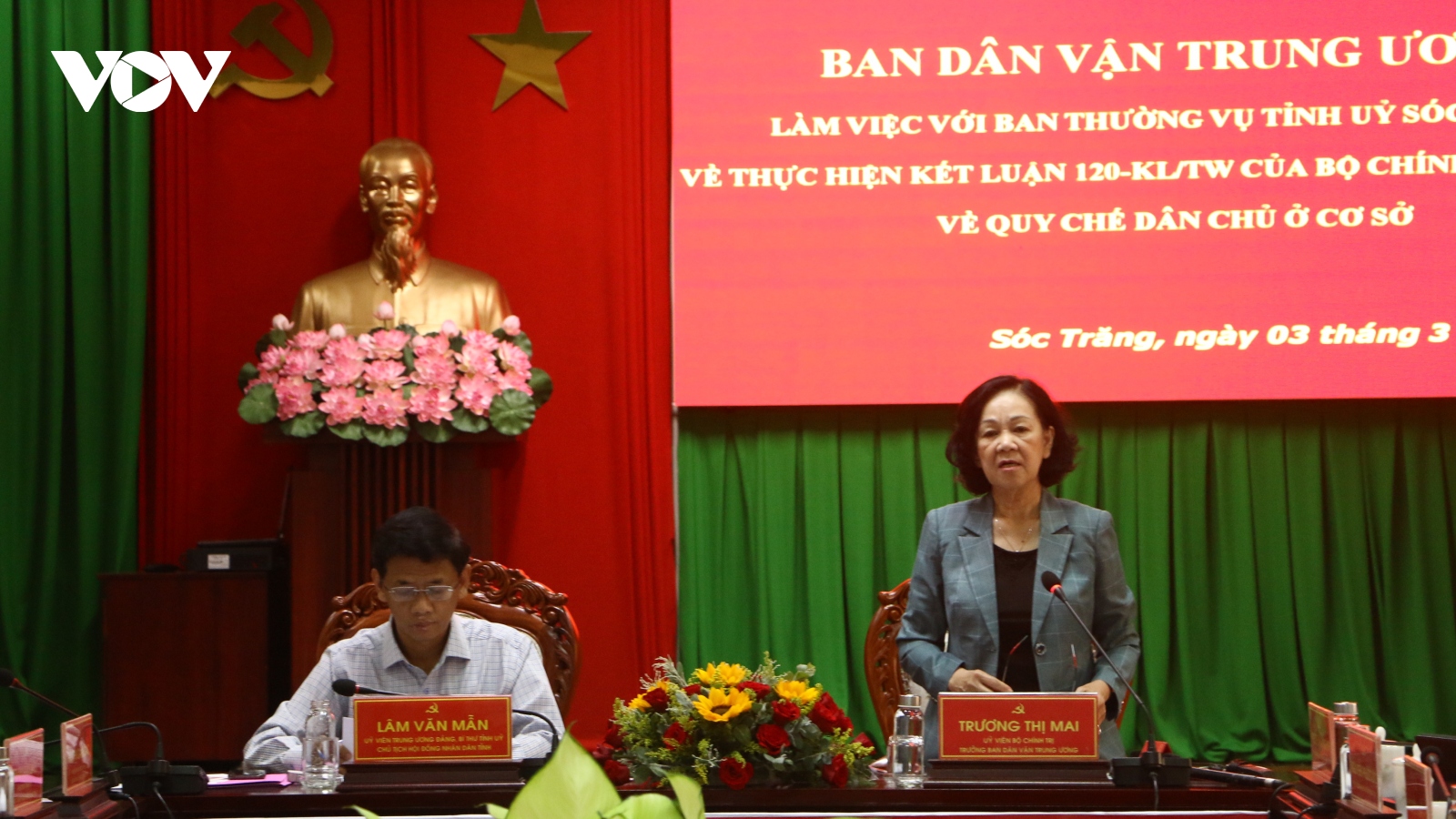 Trưởng Ban Dân vận TƯ Trương Thị Mai: Thực hiện quy chế dân chủ ở cơ sở phải có giám sát