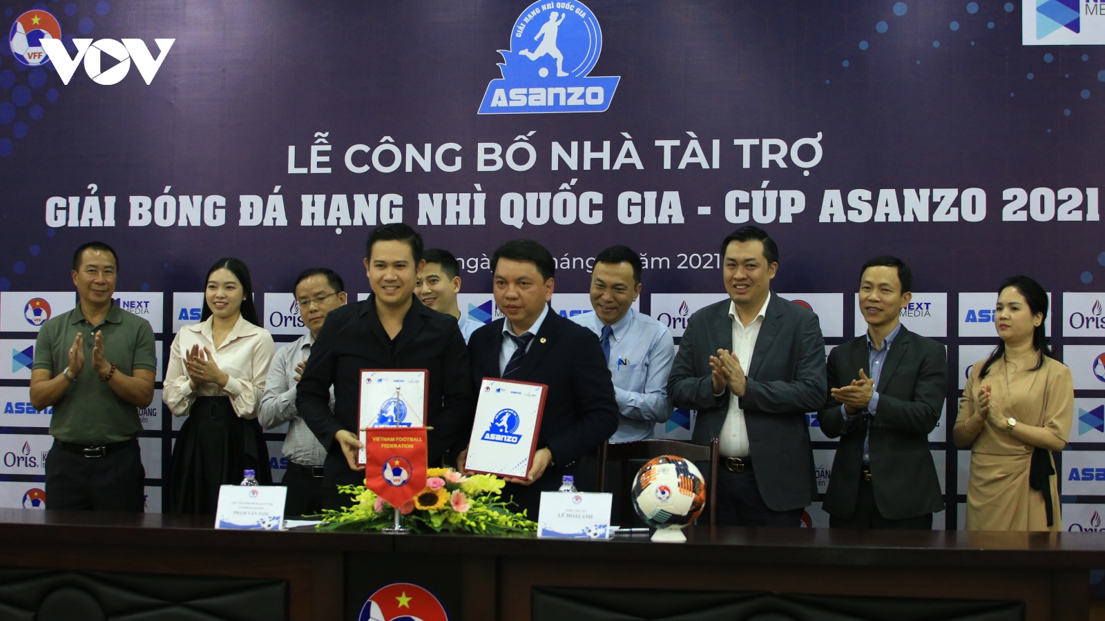 Giải hạng Nhì Quốc gia 2021 đón nhà tài trợ "mới mà cũ"