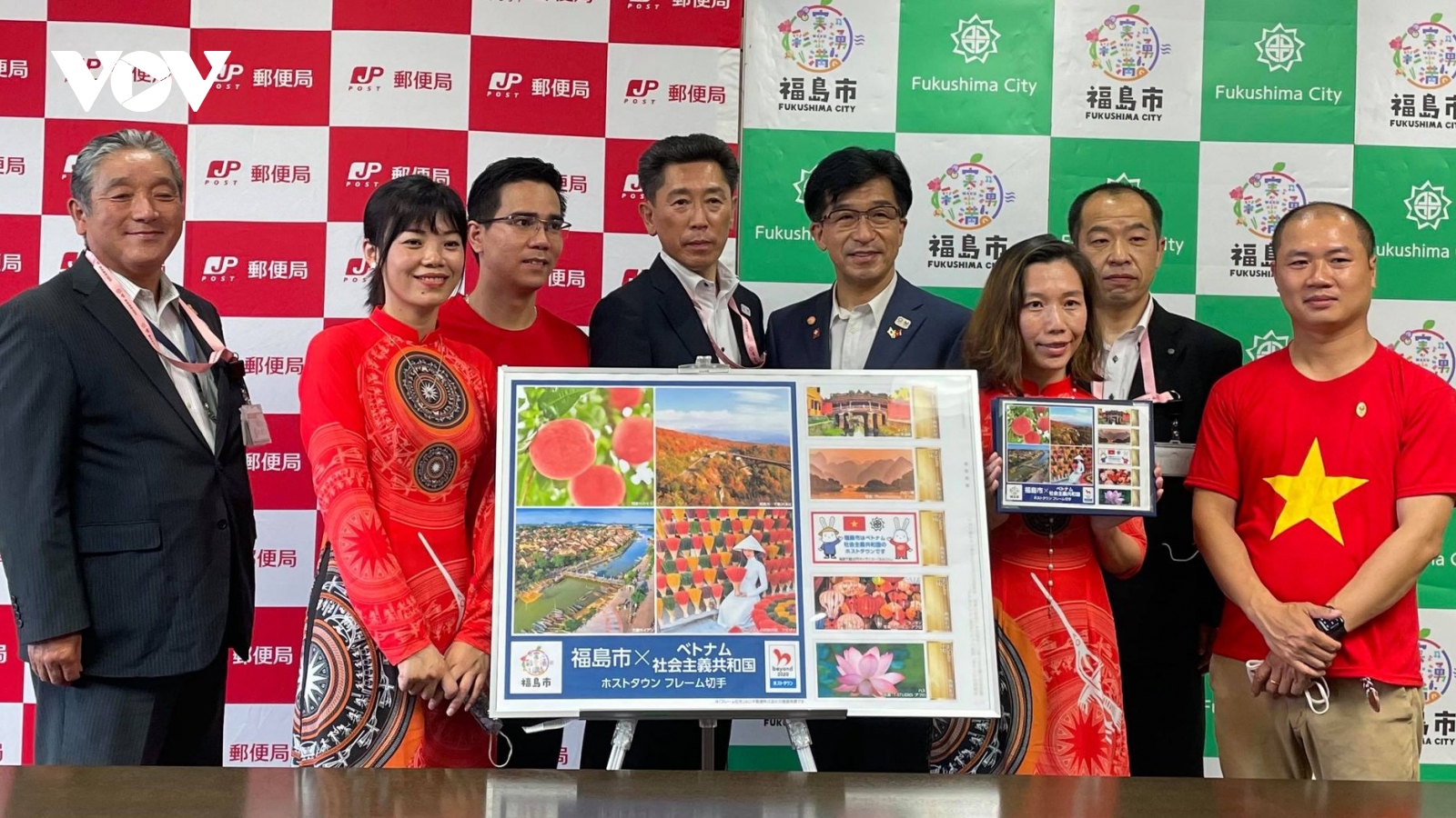 Thành phố Fukushima (Nhật Bản) phát hành bộ tem cổ vũ vận động viên Việt Nam