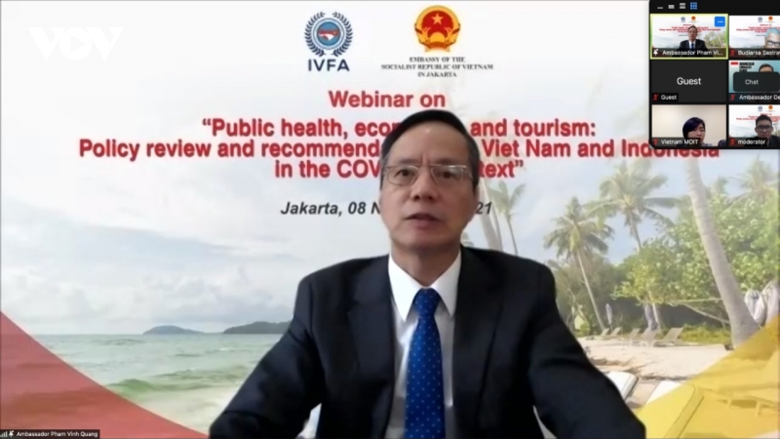 Việt Nam-Indonesia chia sẻ chính sách, hợp tác y tế, kinh tế và du lịch trong đại dịch
