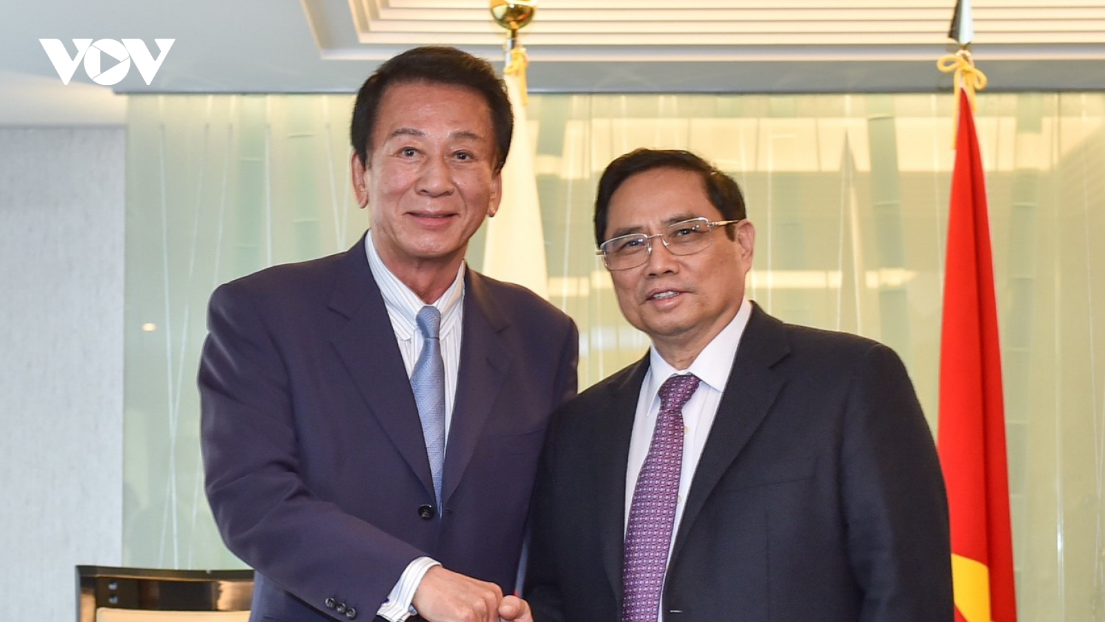 Thủ tướng Phạm Minh Chính tiếp cựu Đại sứ đặc biệt Việt Nam - Nhật Bản