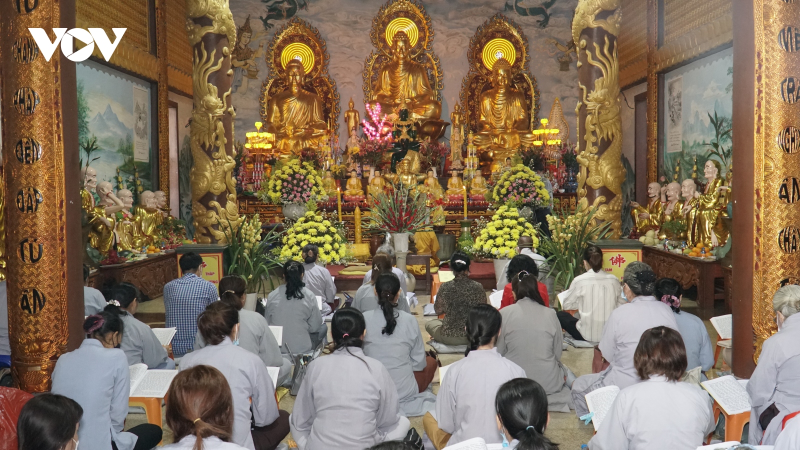 Chùa Phật Tích tại thủ đô Vientiane (Lào) tổ chức lễ cầu an