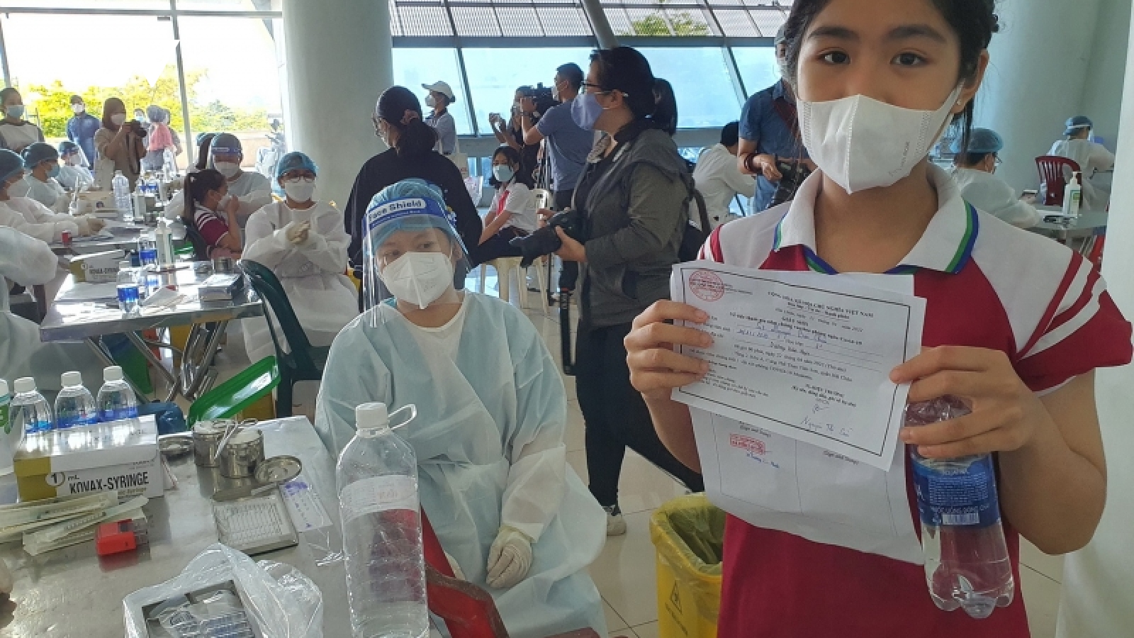 Đà Nẵng đã tiêm xong vaccine COVID-19 cho 500 học sinh đợt đầu tiên