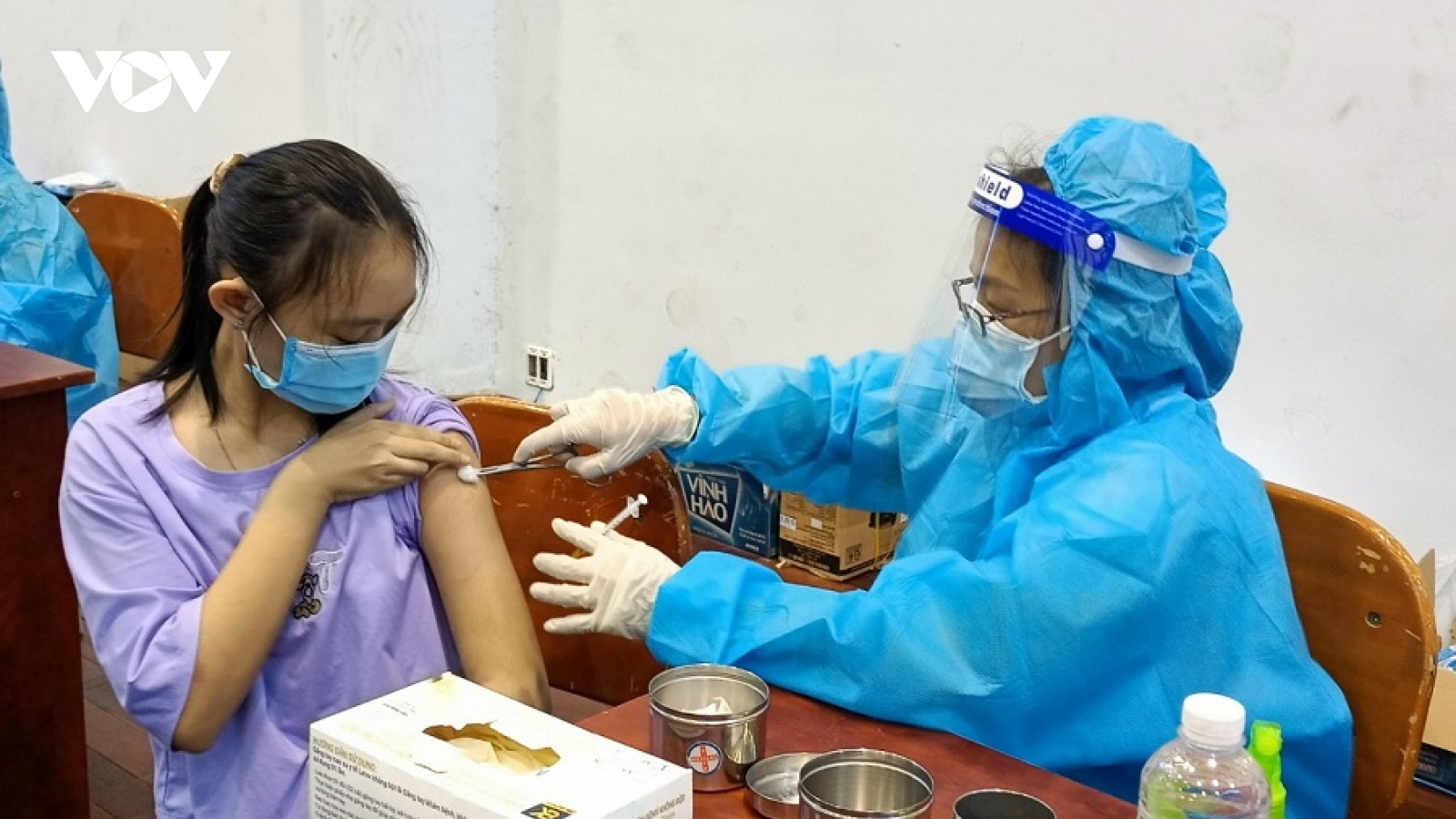 Hơn 75.000 trẻ từ 5 - 11 tuổi ở Ninh Thuận được tiêm vaccine phòng COVID-19