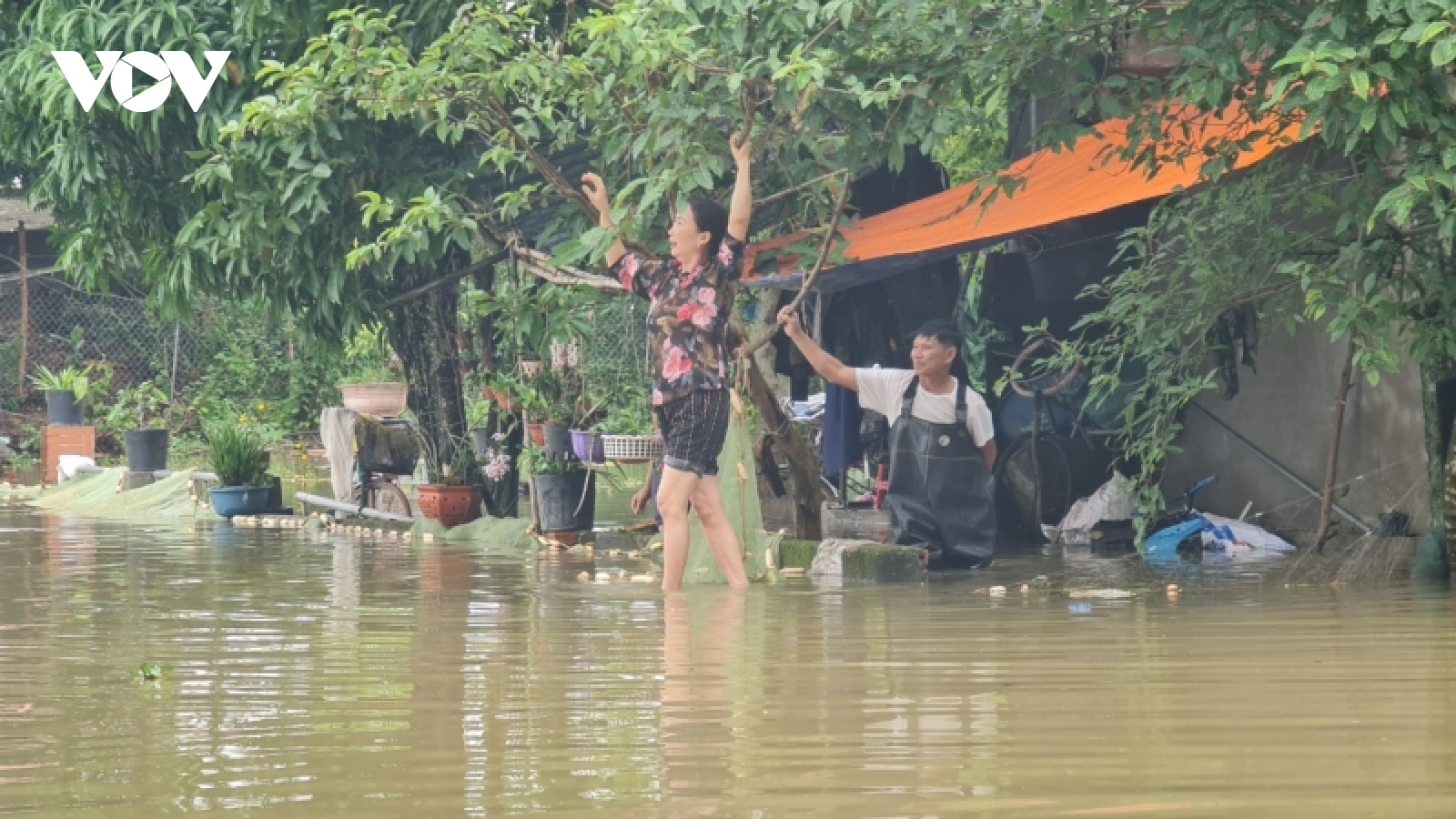 Mưa lớn ở Thanh Hóa gây ngập lụt cục bộ