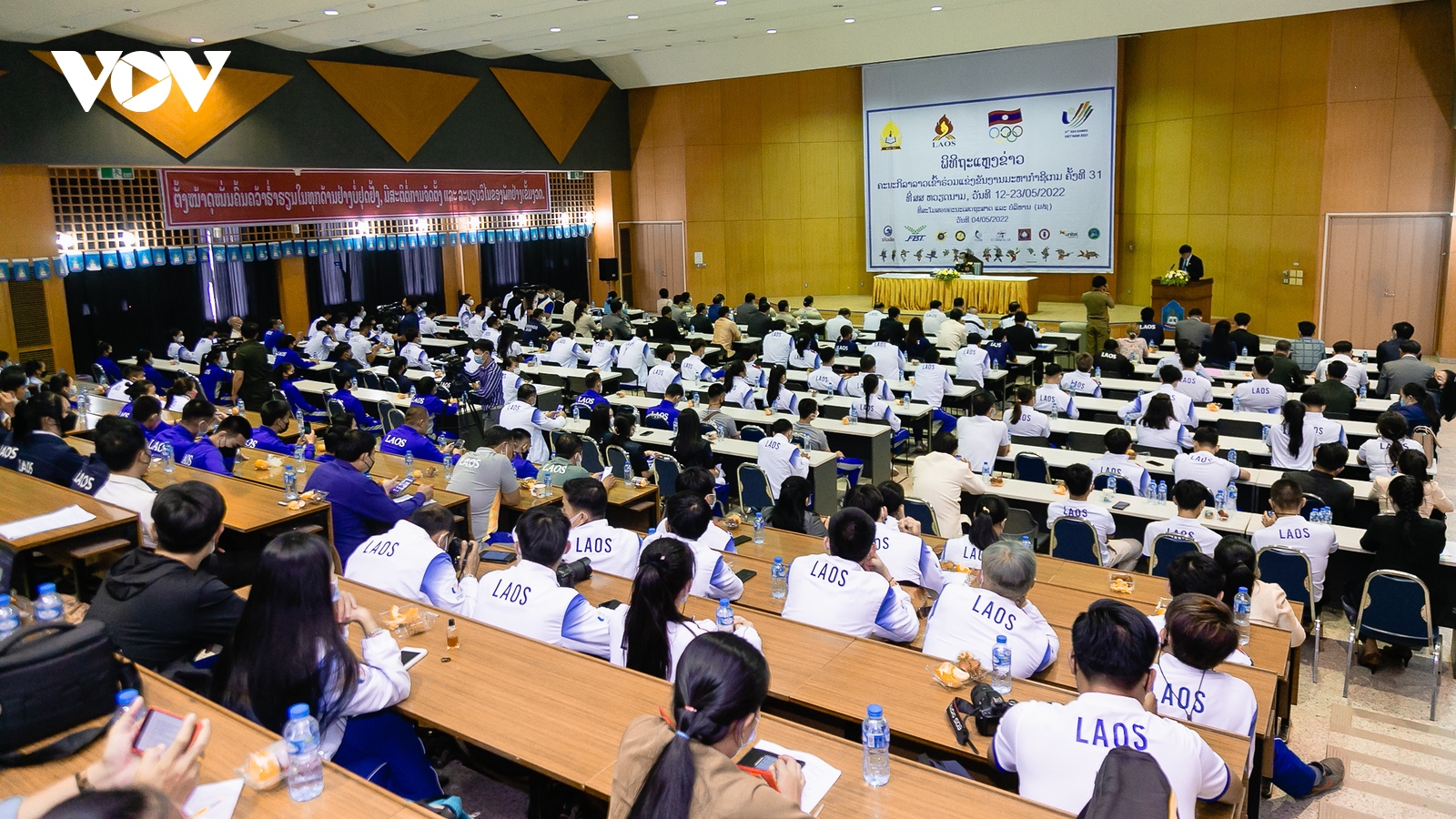 Đoàn thể thao Lào xuất quân tham dự SEA Games 31