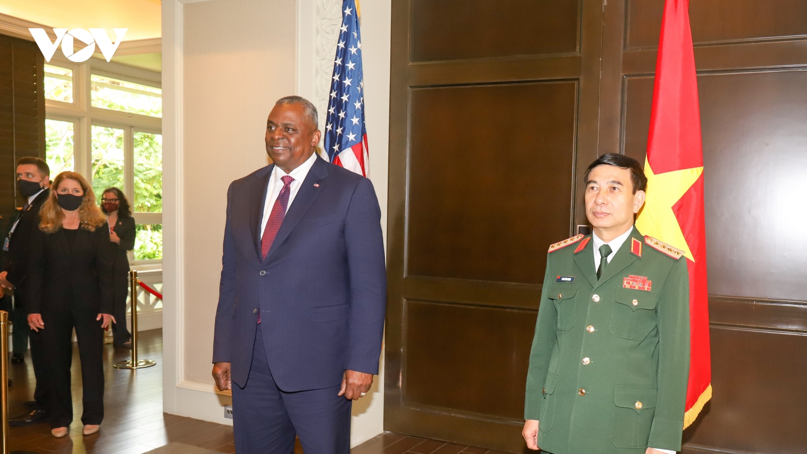 Đại tướng Phan Văn Giang gặp Bộ trưởng Quốc phòng Singapore, Hoa Kỳ, Canada