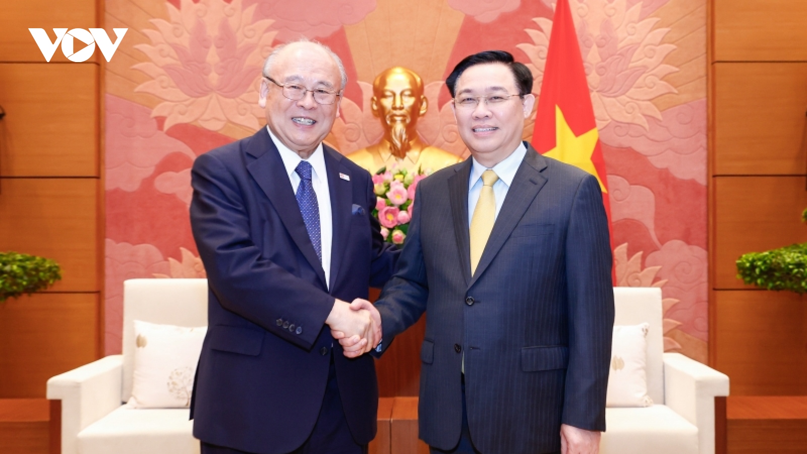 Chủ tịch Quốc hội tiếp Cố vấn đặc biệt Liên minh Nghị sĩ Hữu nghị Nhật - Việt