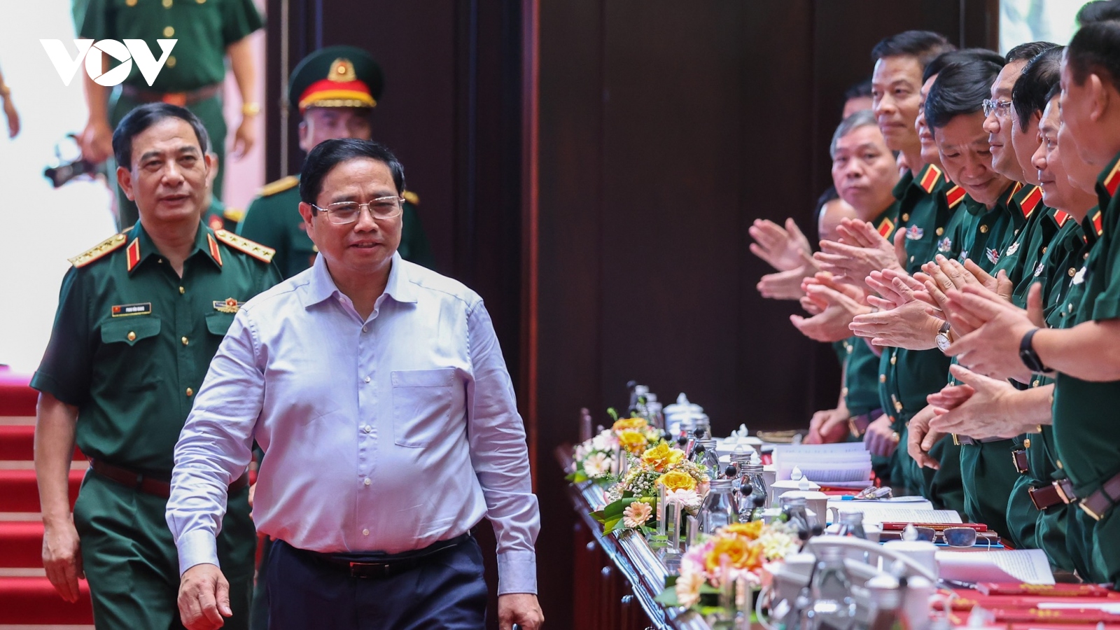 Thủ tướng Phạm Minh Chính dự và phát biểu tại Hội nghị quân chính toàn quân