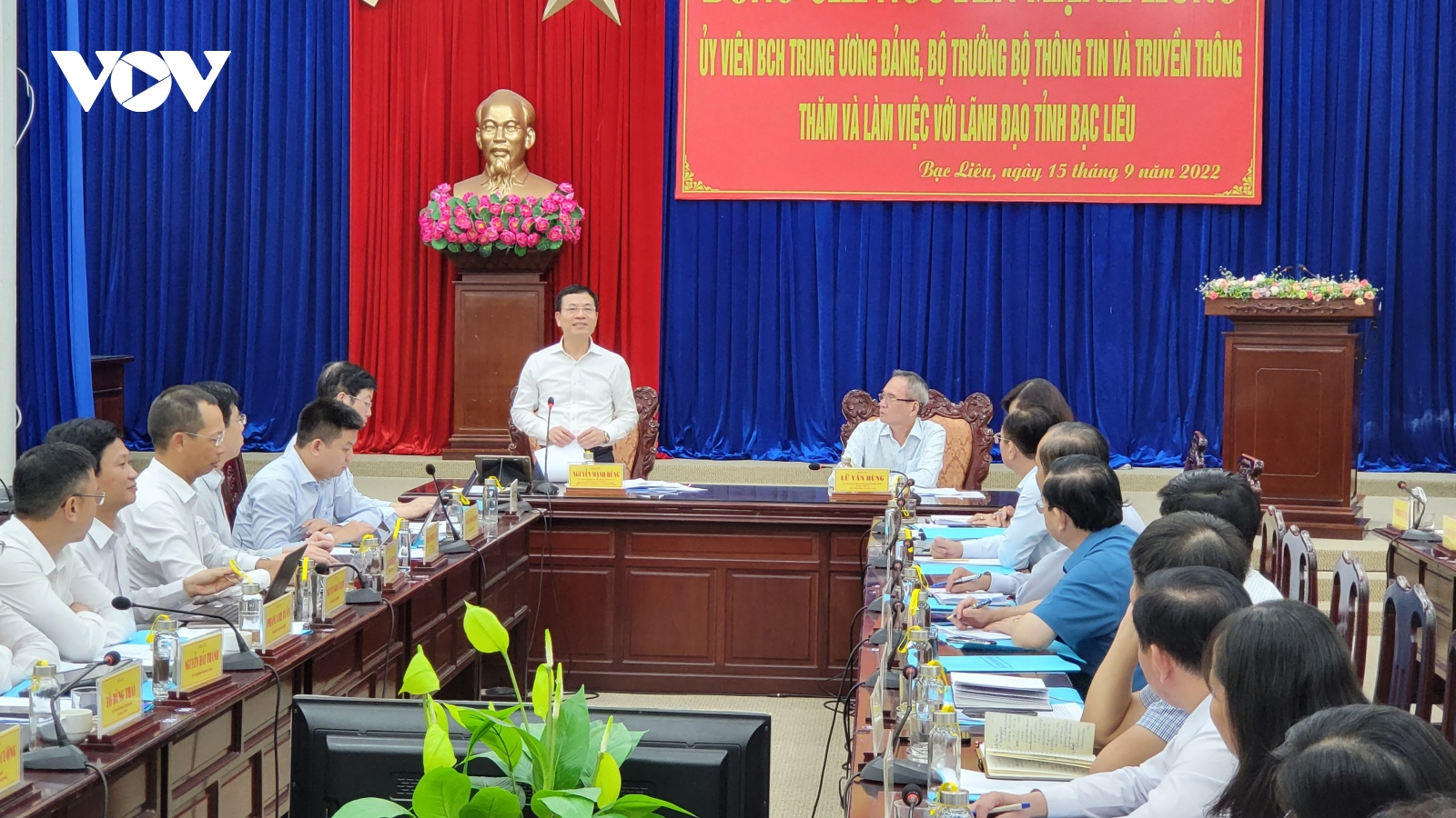 Bộ trưởng Bộ Thông tin và Truyền thông làm việc tại tỉnh Bạc Liêu