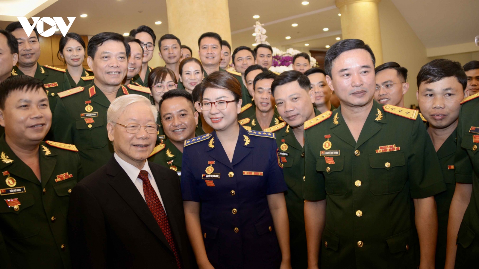 Tổng Bí thư Nguyễn Phú Trọng gặp mặt Đoàn đại biểu Thanh niên Quân đội