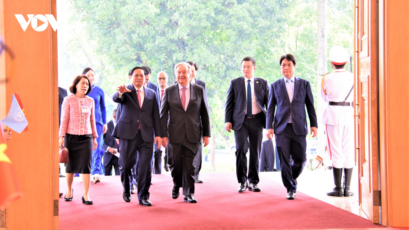 Thủ tướng Chính phủ Phạm Minh Chính tiếp Tổng Thư ký Liên hợp quốc Antonio Guterres