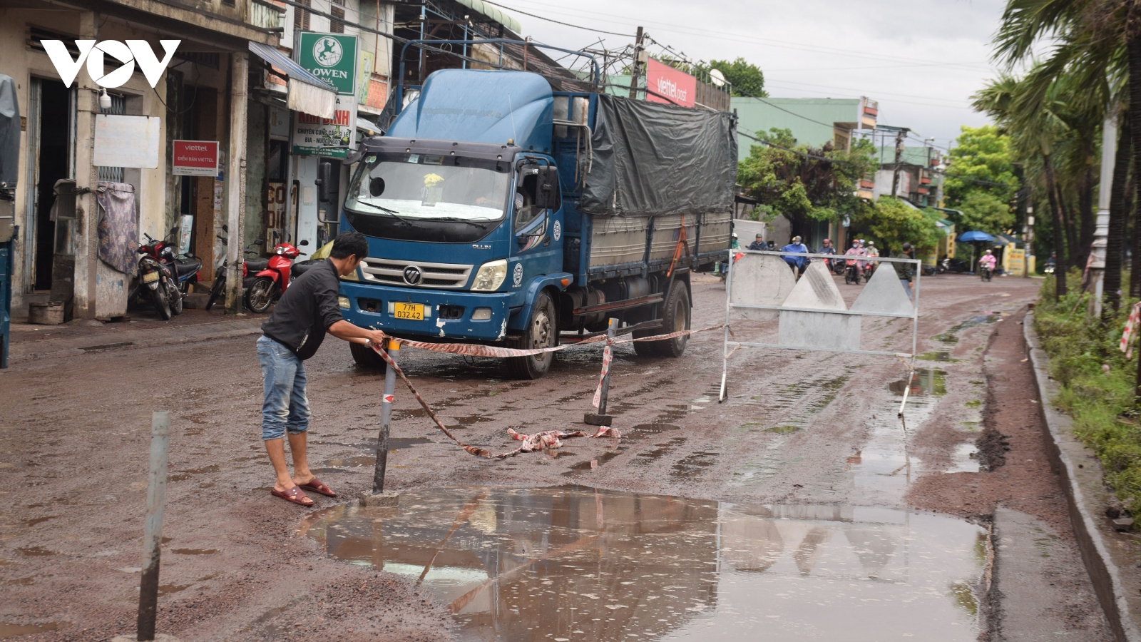 Nhiều tuyến quốc lộ tại Bình Định xuống cấp, mất an toàn giao thông