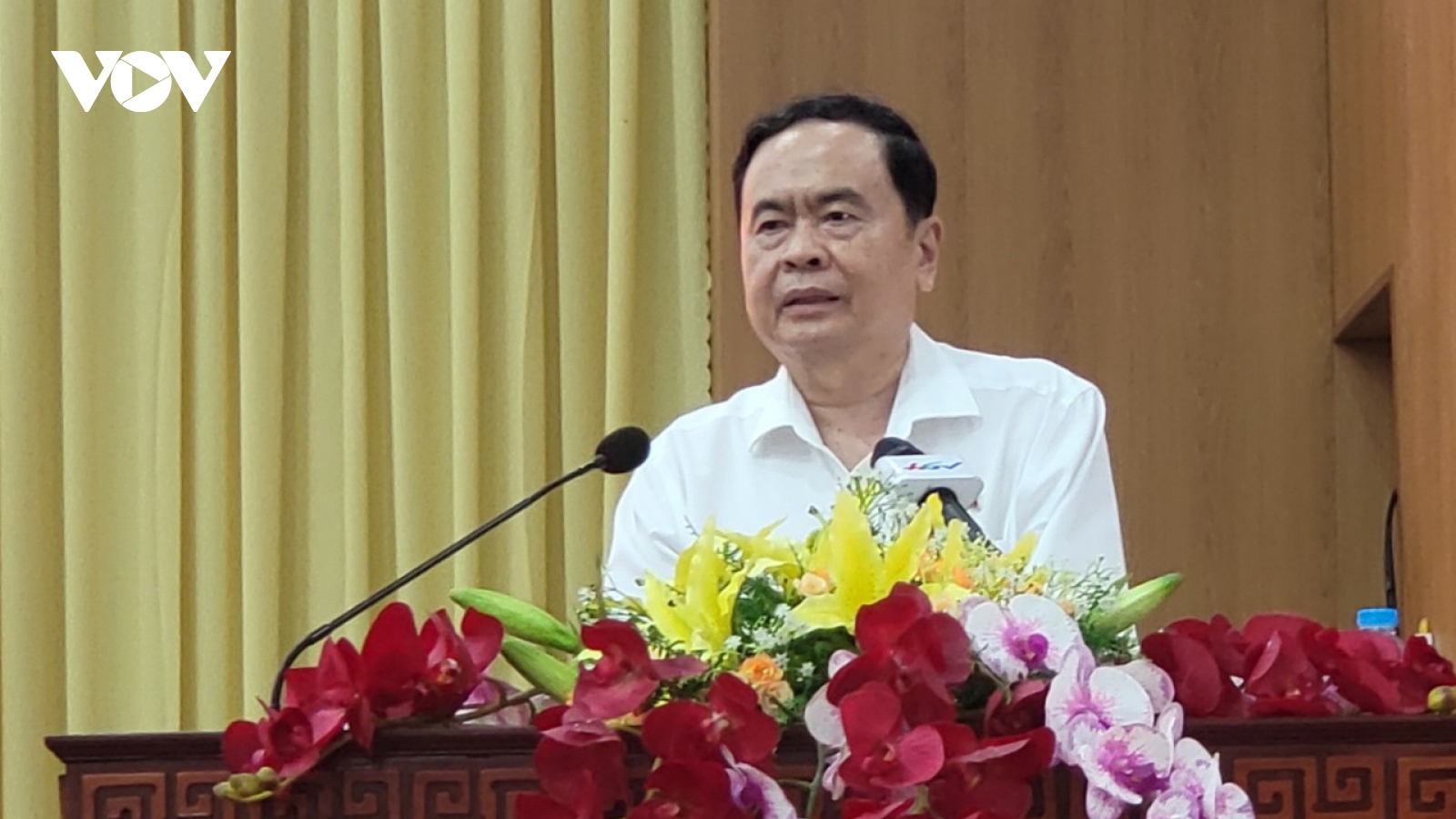 Phó Chủ tịch Thường trực Quốc hội Trần Thanh Mẫn tiếp xúc cử tri tỉnh Hậu Giang