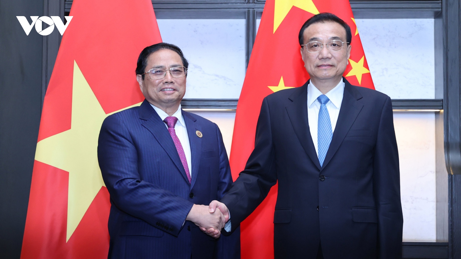 Thủ tướng Chính phủ Phạm Minh Chính hội kiến Thủ tướng Trung Quốc Lý Khắc Cường