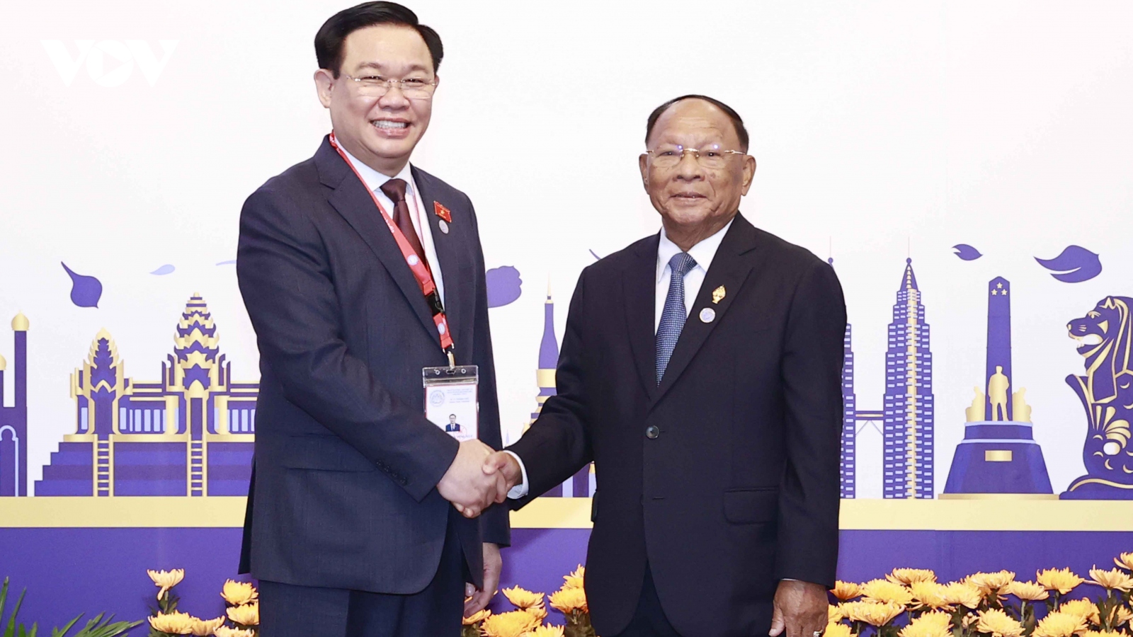 Chủ tịch Quốc hội Vương Đình Huệ đánh giá cao Campuchia chuẩn bị cho AIPA 43